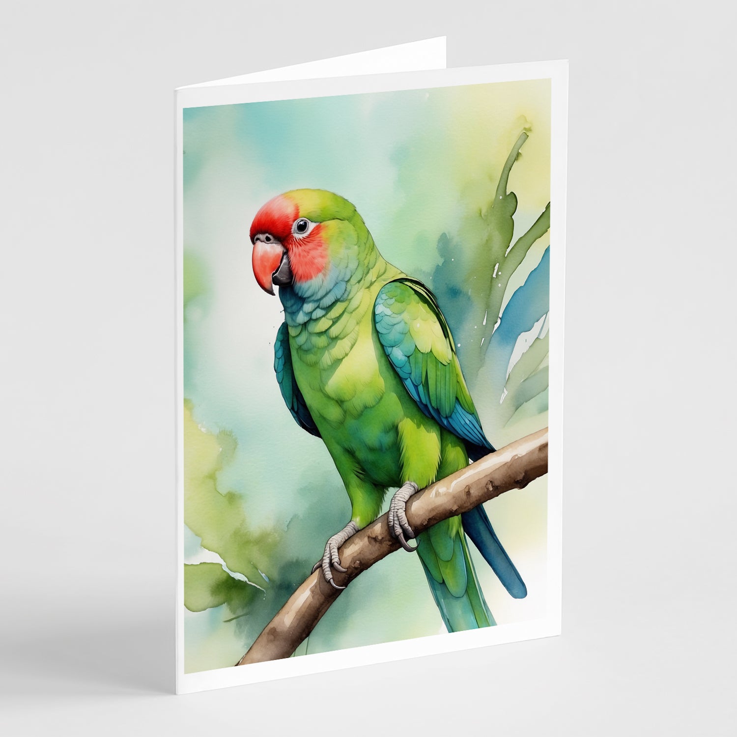 Buy this African Ringneck Parrot Greeting Cards Pack of 8