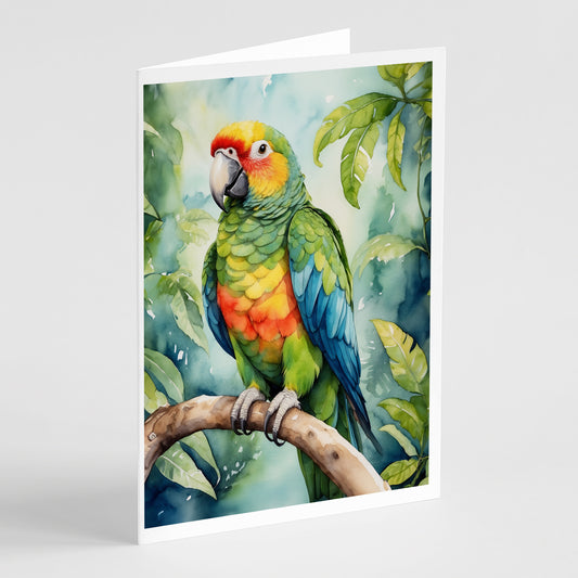 Buy this Amazon Parrot Greeting Cards Pack of 8