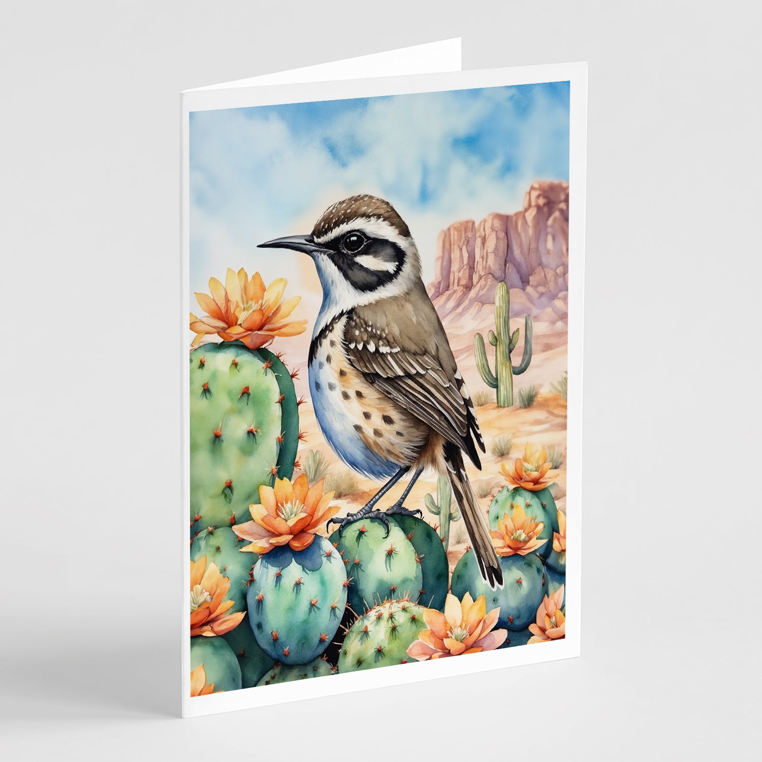 Buy this Arizona Cactus Wren Greeting Cards Pack of 8