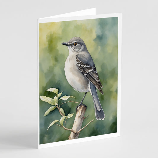 Buy this Arkansas Northern Mockingbird Greeting Cards Pack of 8