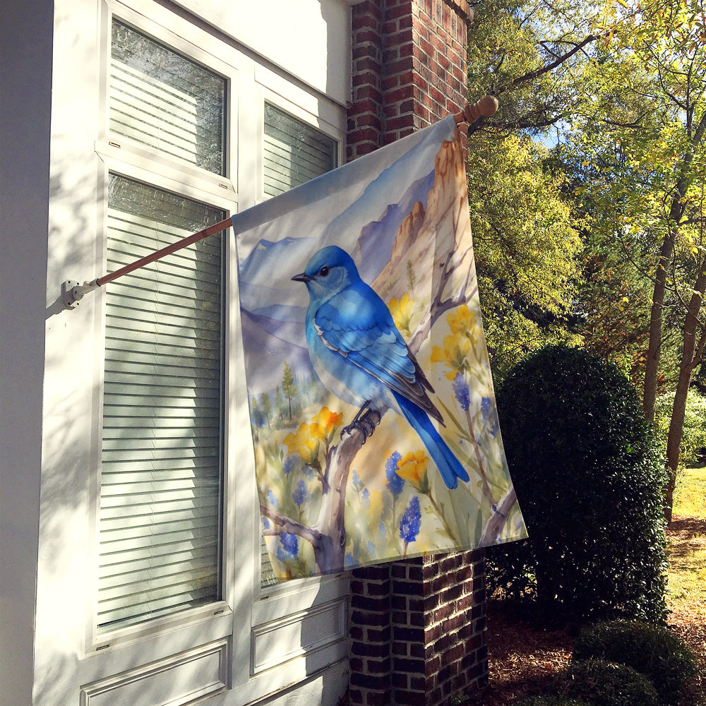 Nevada Mountain Bluebird House Flag