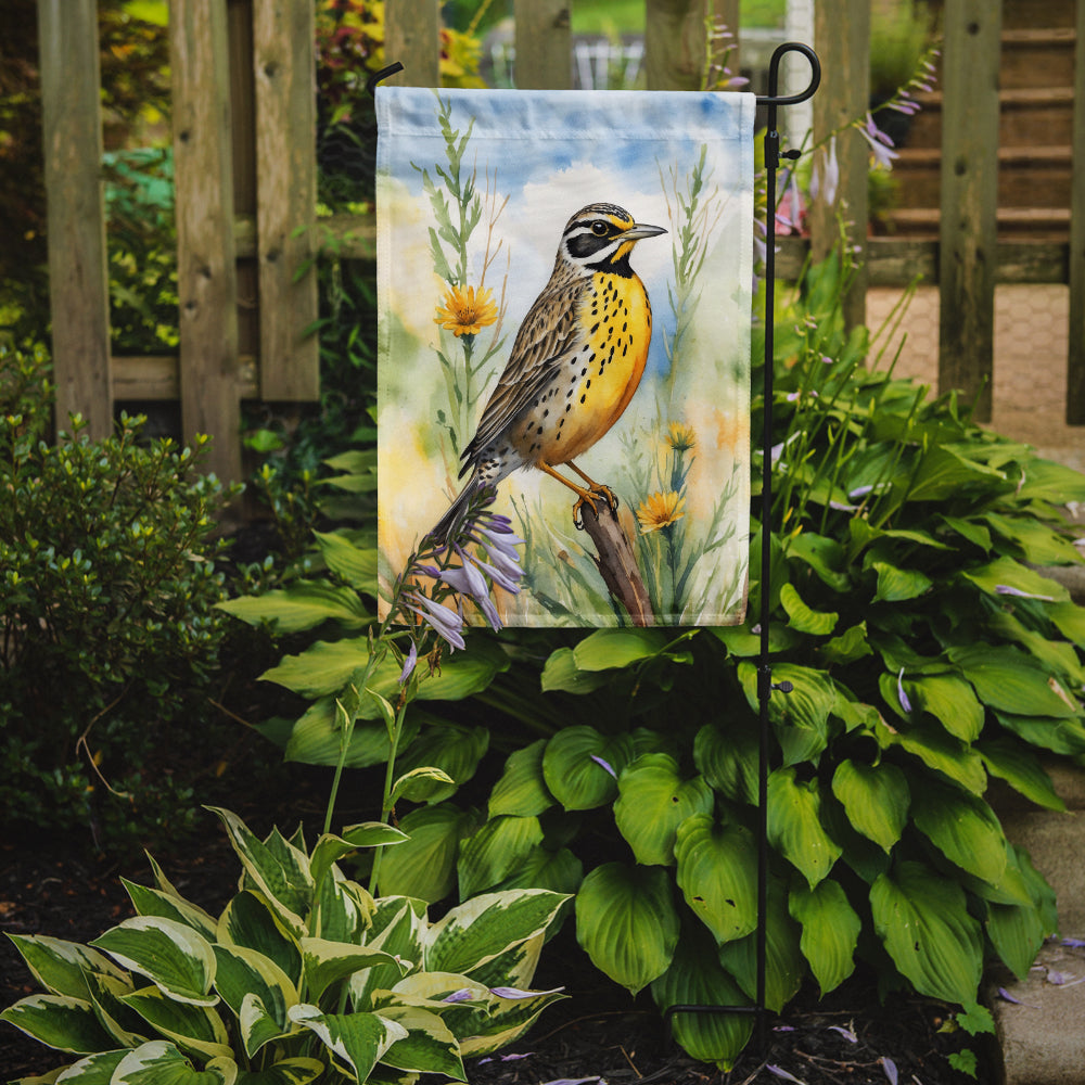 North Dakota Western Meadowlark Garden Flag