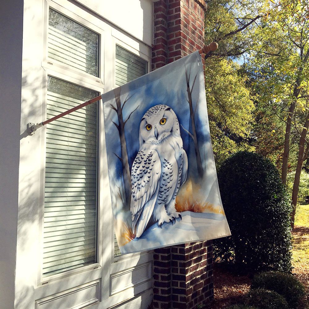 Snowy Owl House Flag