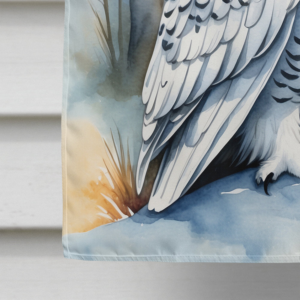 Snowy Owl House Flag