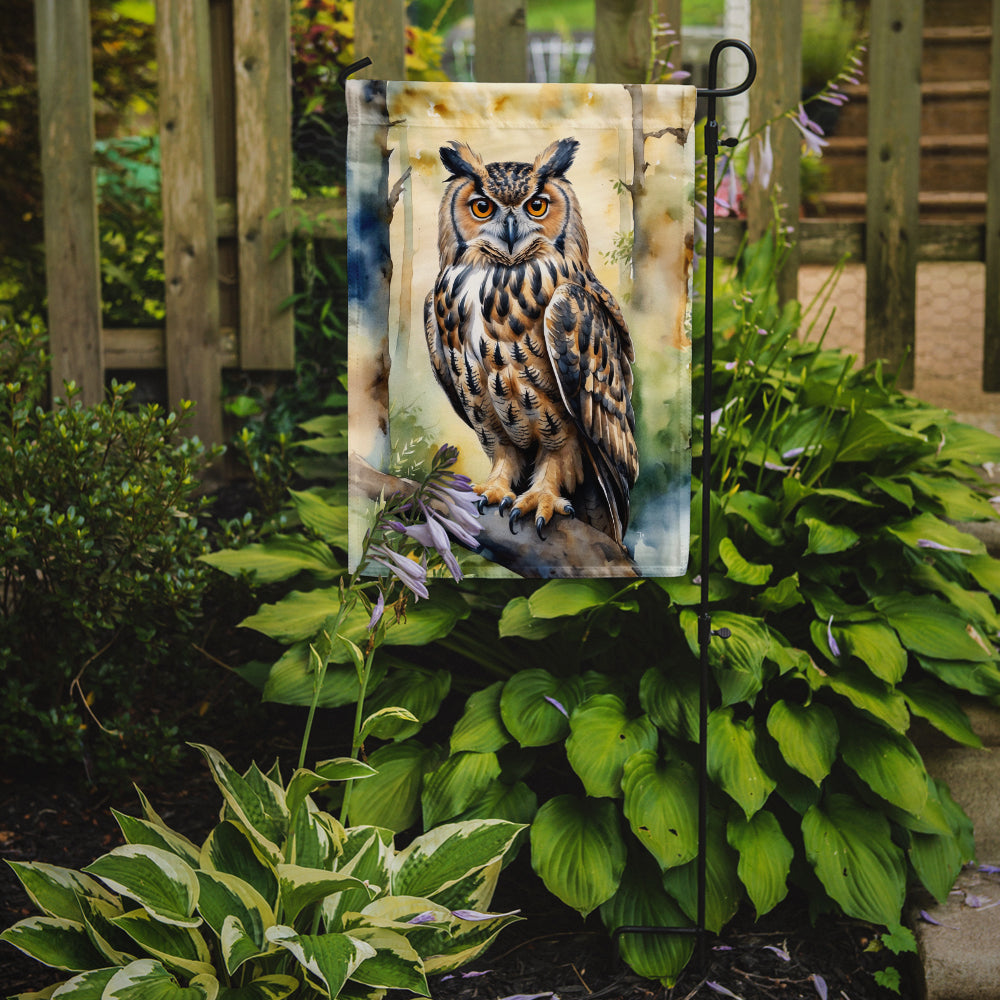 Eurasian Eagle Owl Garden Flag