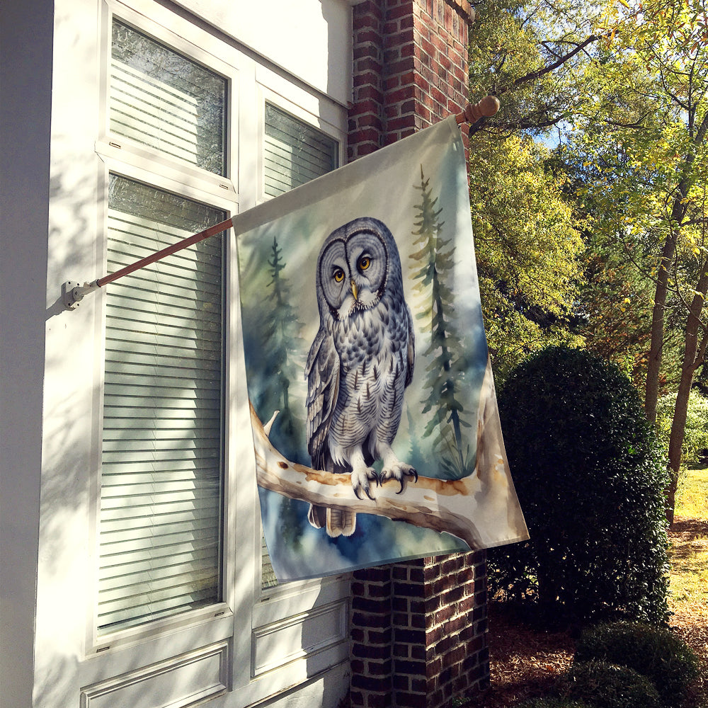 Great Gray Owl House Flag