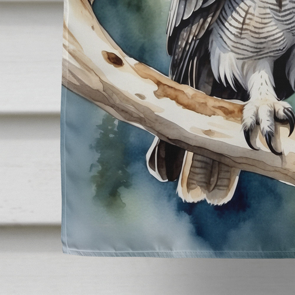 Great Gray Owl House Flag