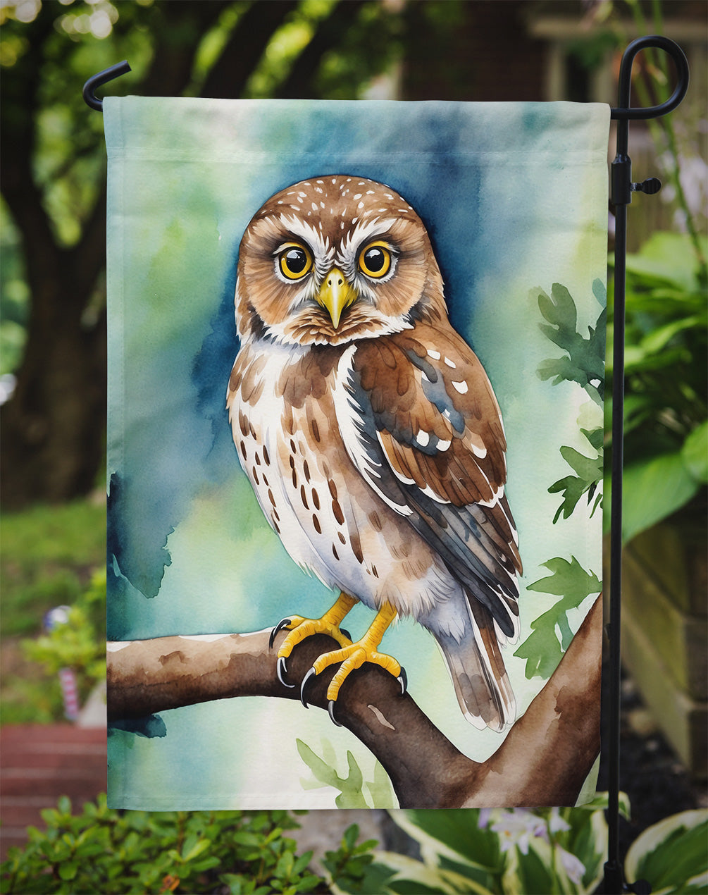 Northern Pygmy Owl Garden Flag