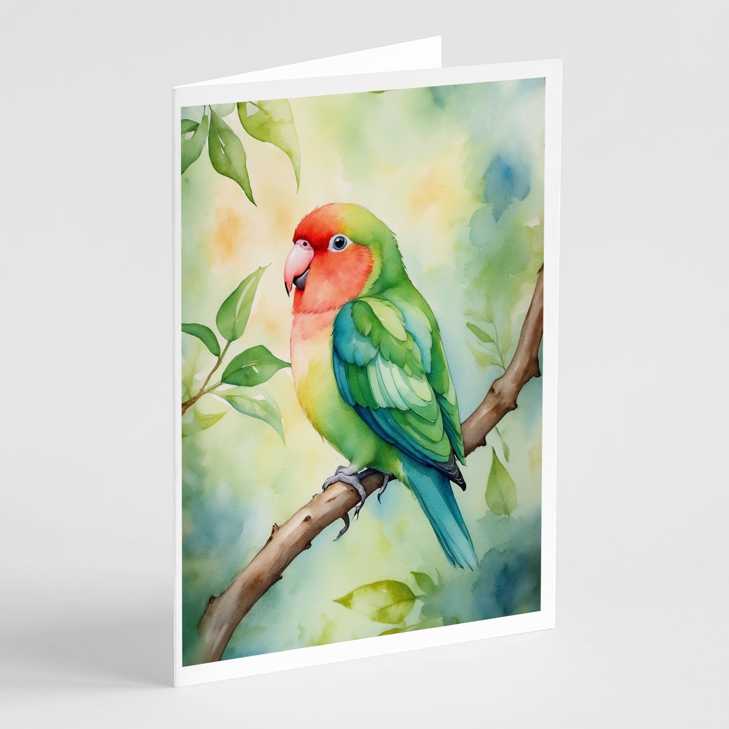 Buy this Peachfaced Lovebird Greeting Cards Pack of 8