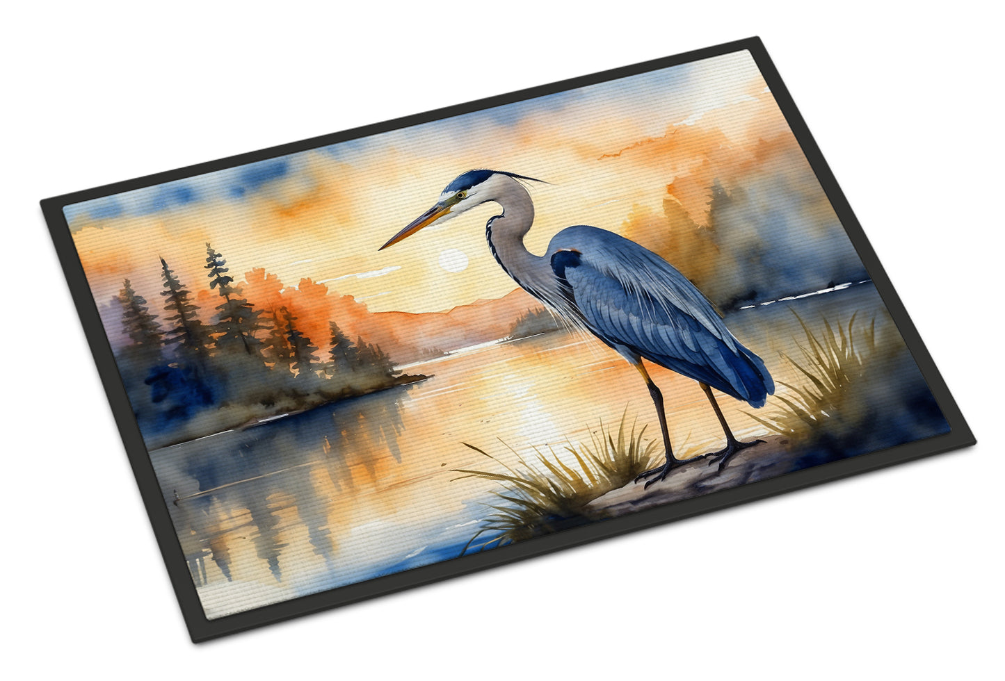 Buy this Blue Heron in the Golden Hour Doormat