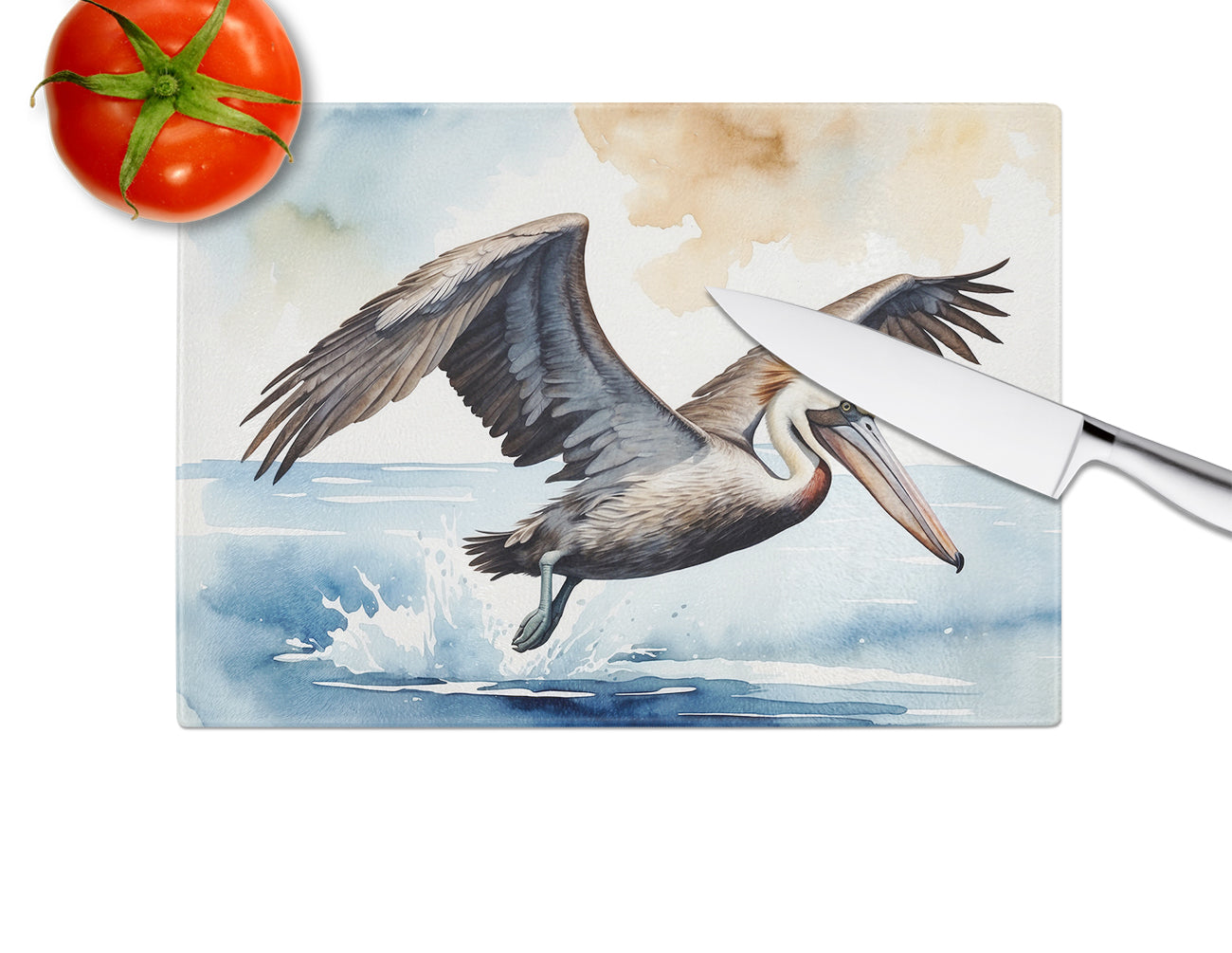 Pelican Diving Glass Cutting Board