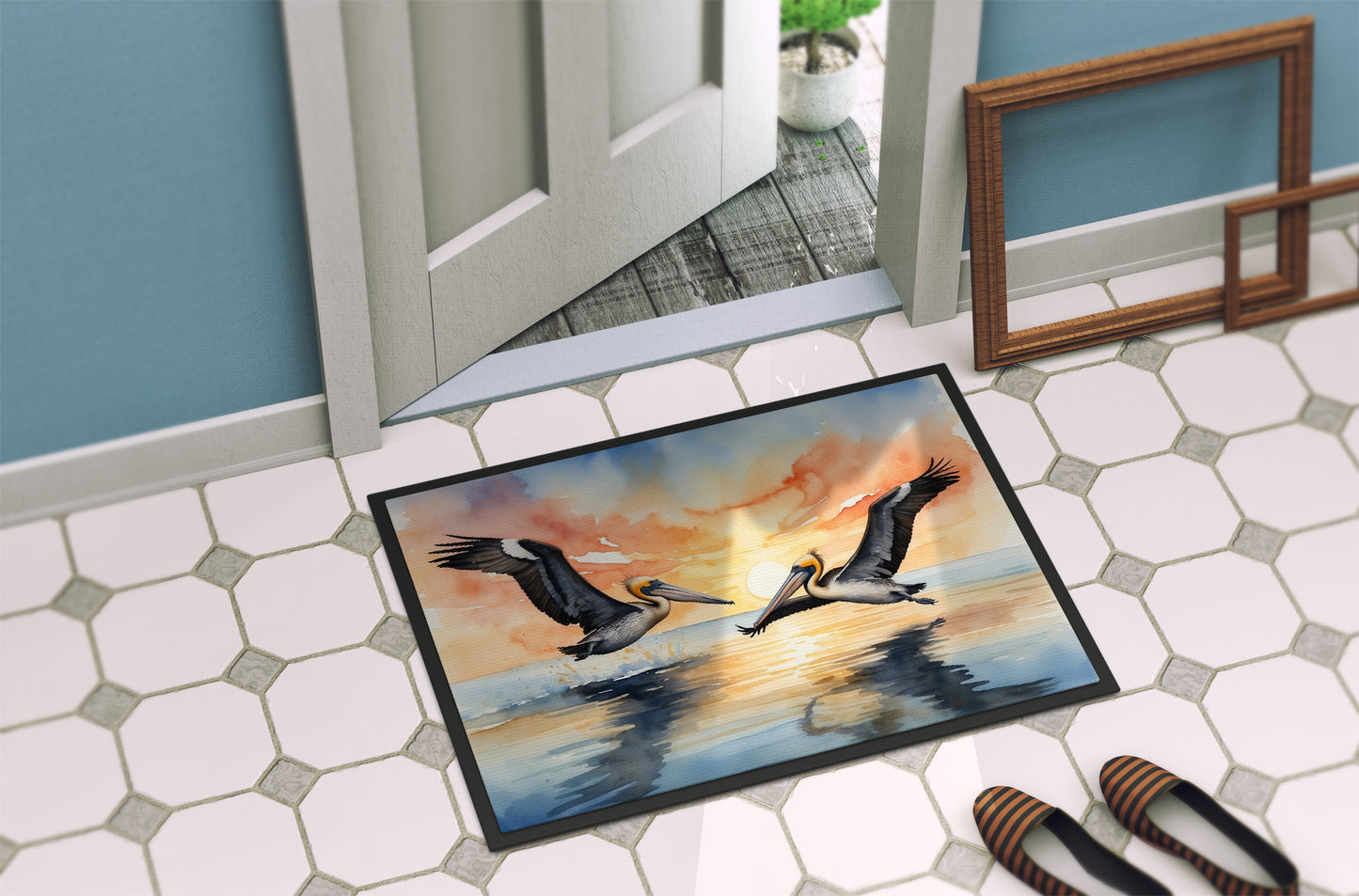 Pelicans Flying Doormat