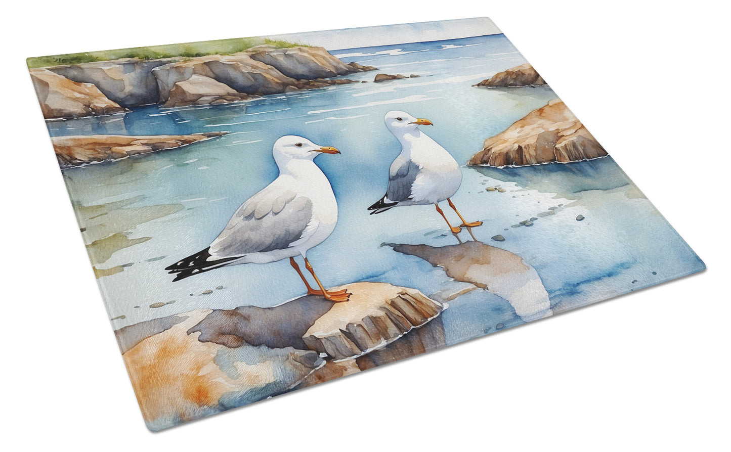 Buy this Gulls Scavenging Glass Cutting Board