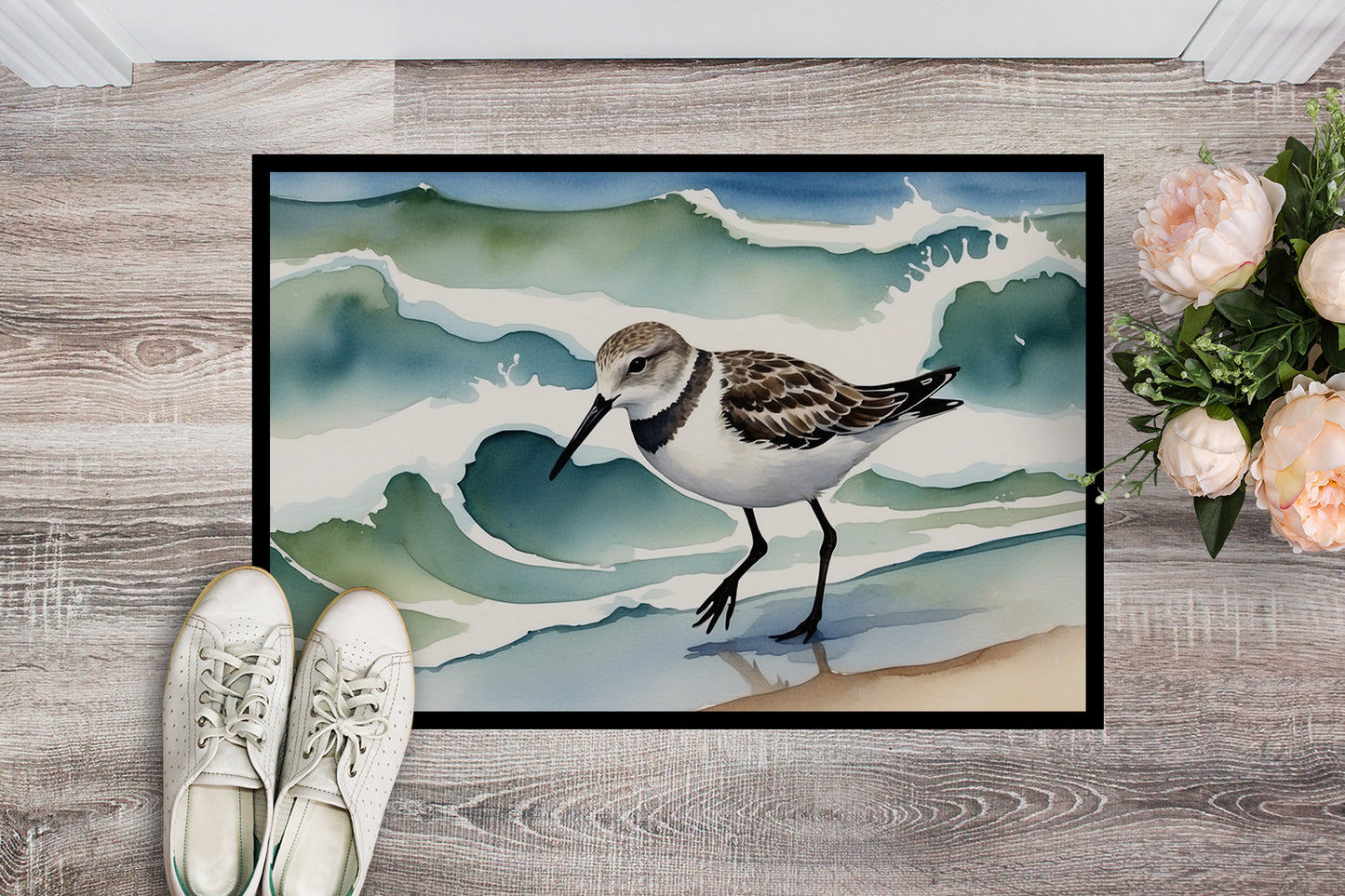 Sanderling Racing the Tide Doormat