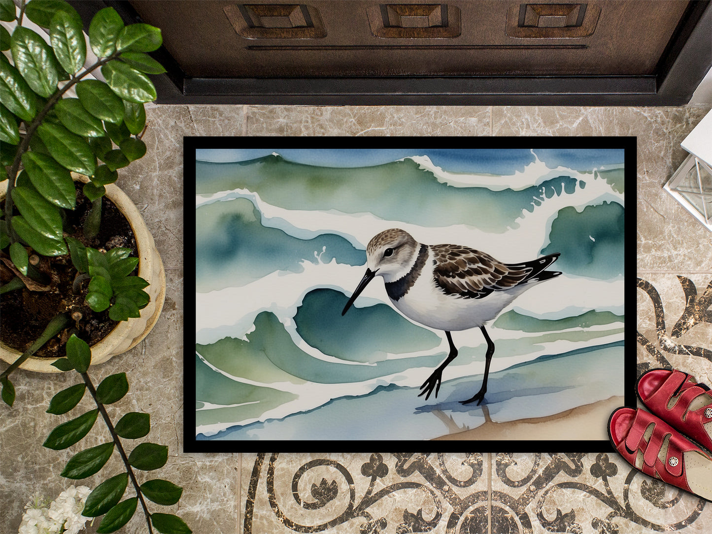 Sanderling Racing the Tide Doormat