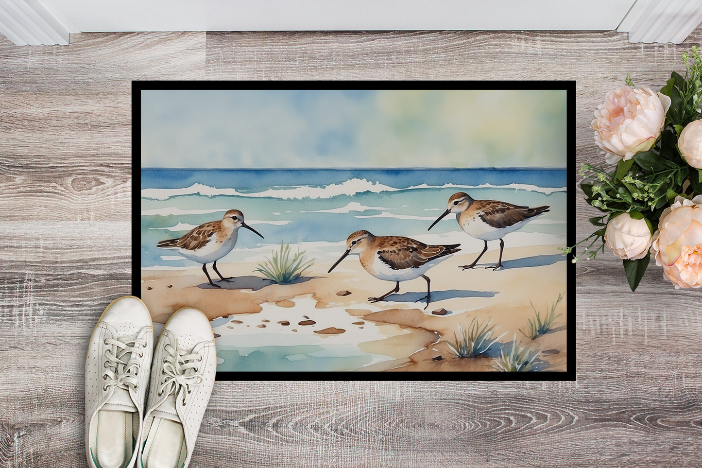 Sandpipers Hunting Doormat