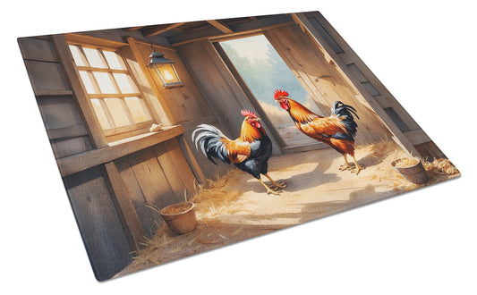 Buy this Chickens in the Coop Glass Cutting Board