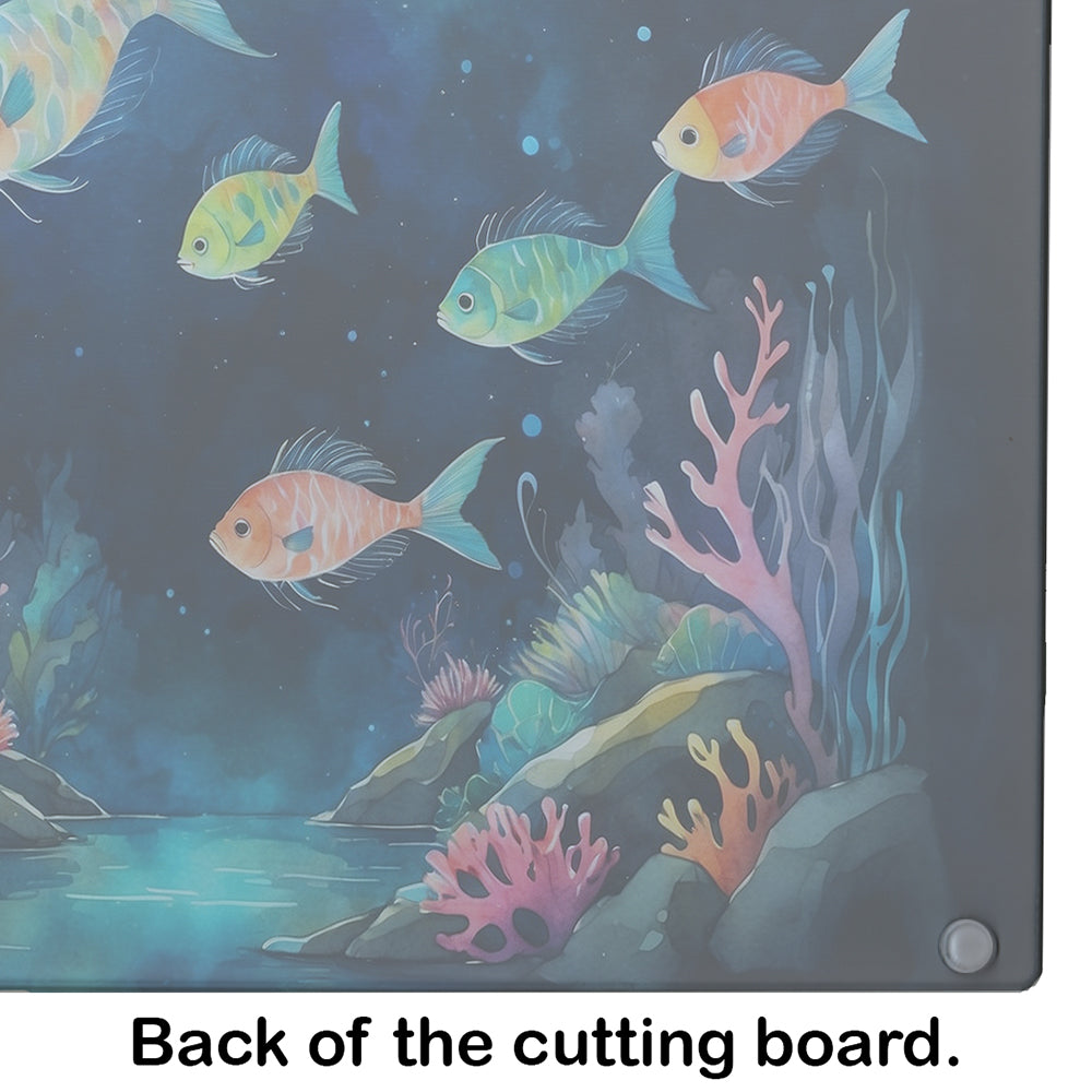 Bioluminescent Fish Glass Cutting Board