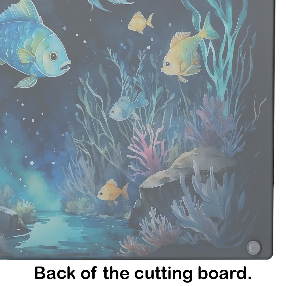 Bioluminescent Fish Glass Cutting Board