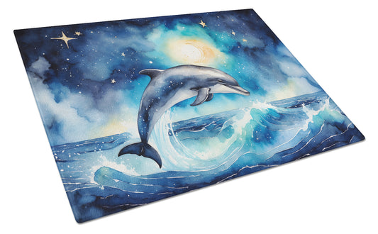 Buy this Dolphin in a Starry Sea Glass Cutting Board