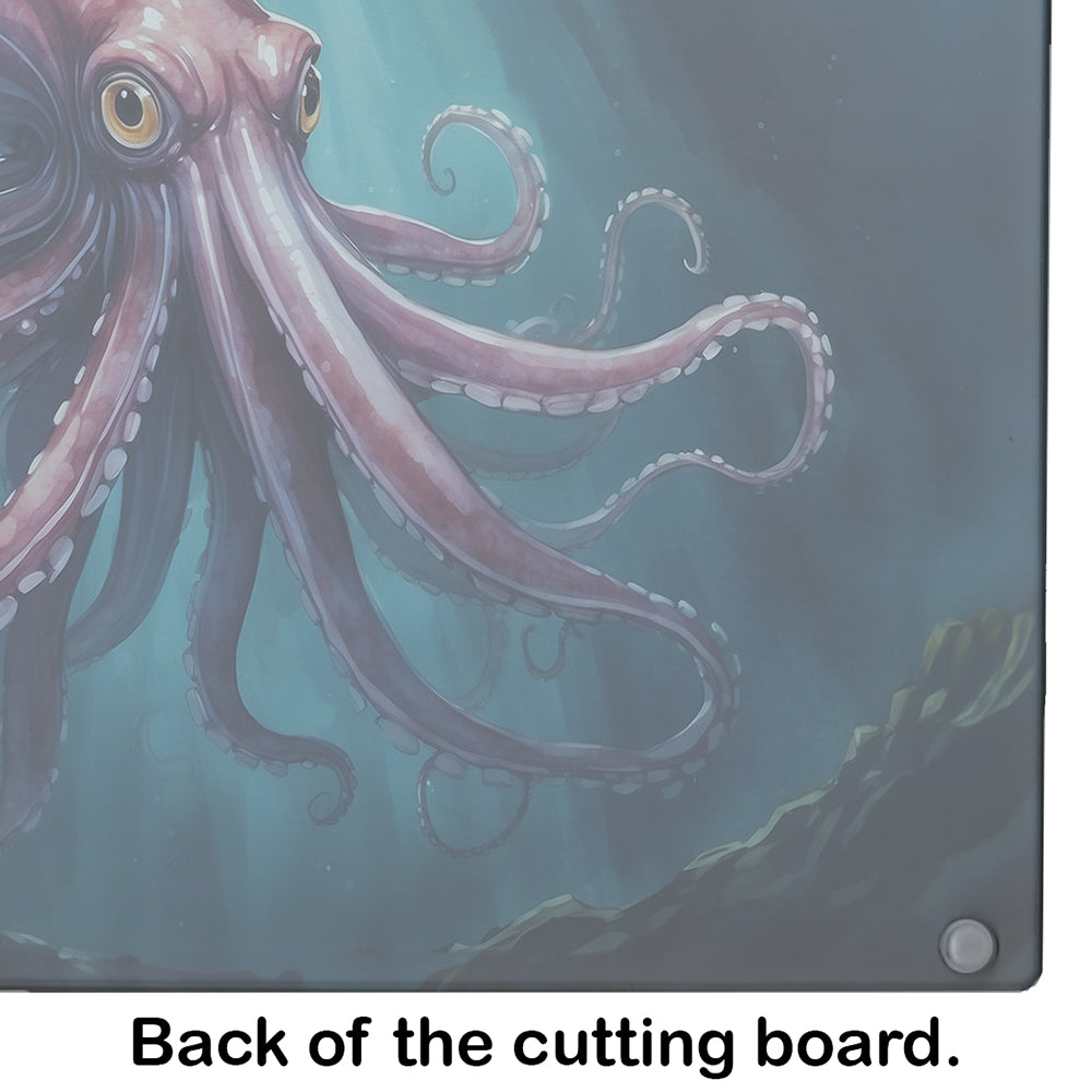 Giant Squid Glass Cutting Board