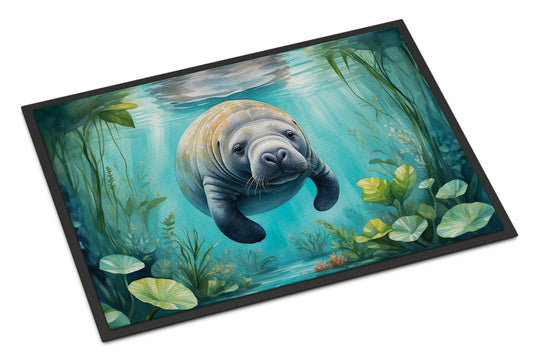 Buy this Manatee in a Crystal-Clear Spring Doormat