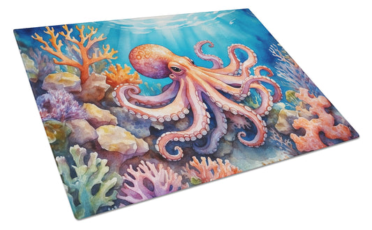 Buy this Octopus Among Coral Glass Cutting Board