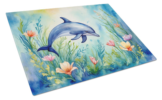 Buy this Spring Dolphin Glass Cutting Board