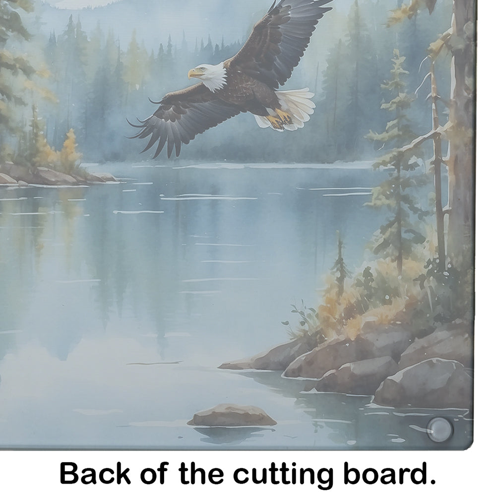 Eagle in Flight Glass Cutting Board