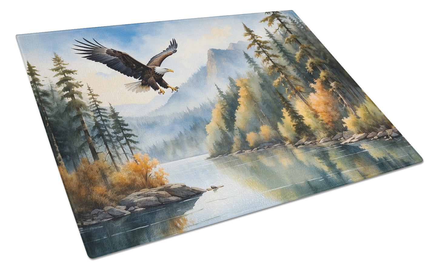 Buy this Eagle in Flight Glass Cutting Board