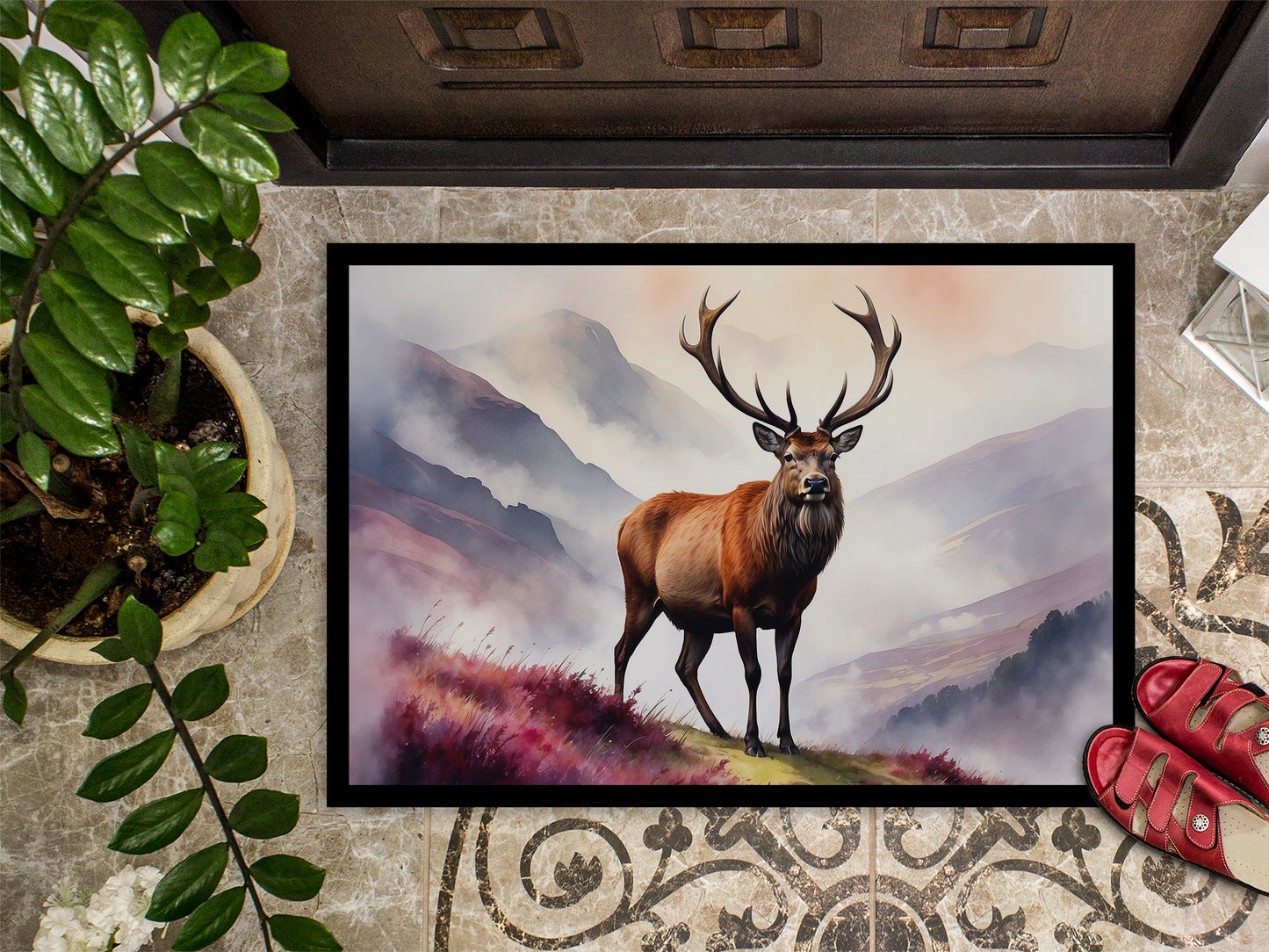 Highland Red Deer Doormat