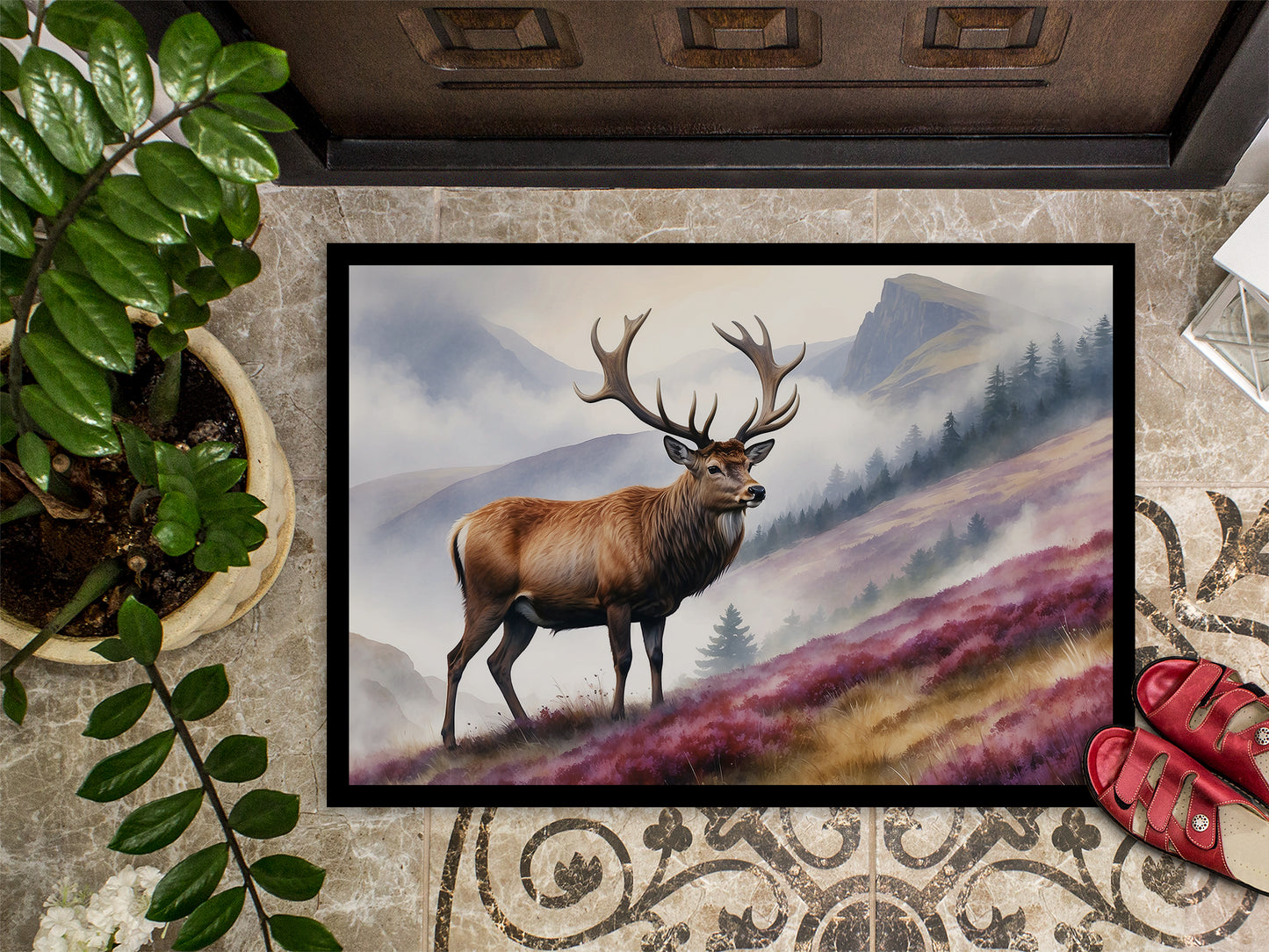 Highland Red Deer Doormat