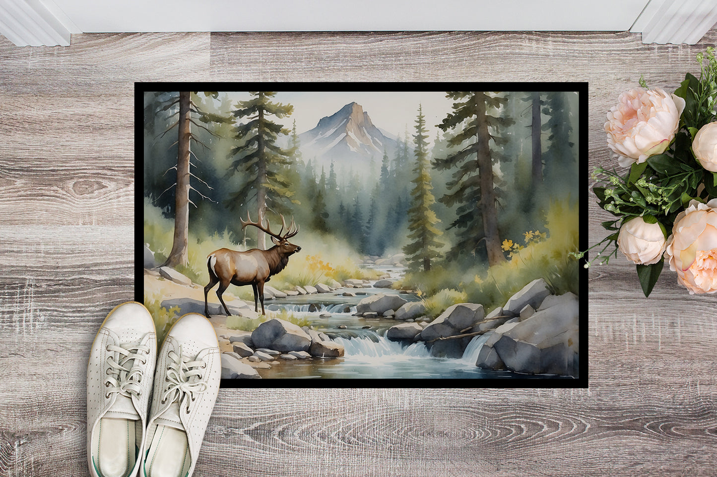 Mountain Stream Elk Doormat