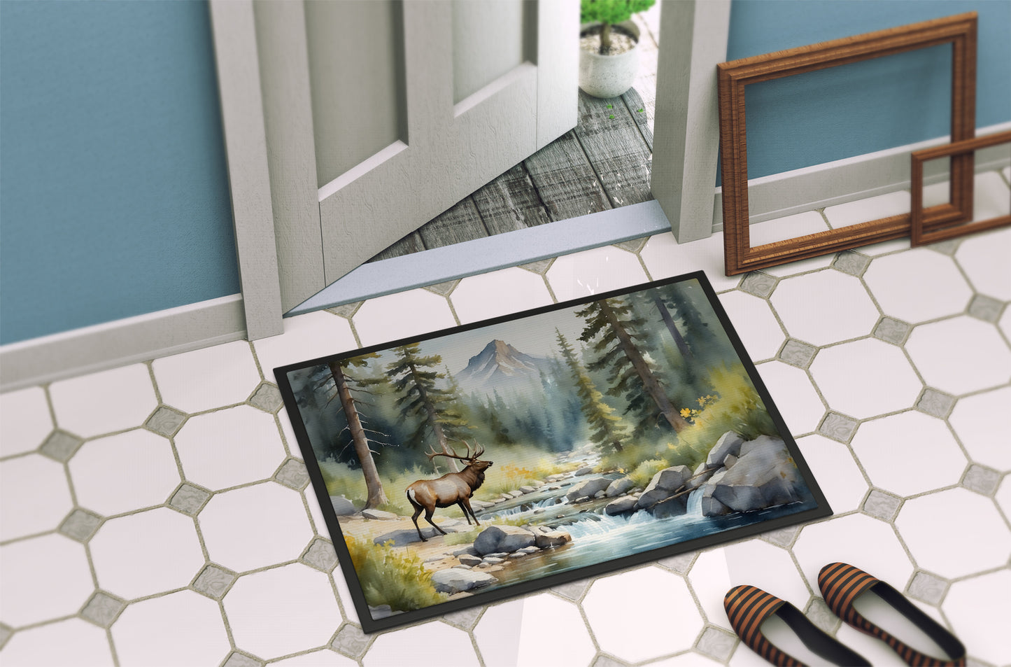 Mountain Stream Elk Doormat