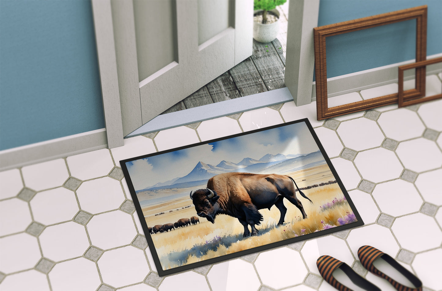 Prairie Bison Doormat