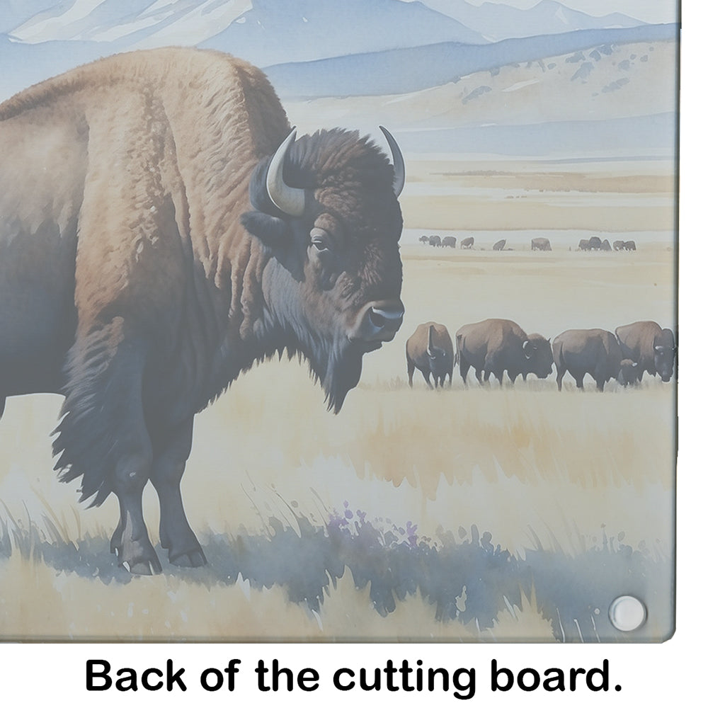 Prairie Bison Glass Cutting Board