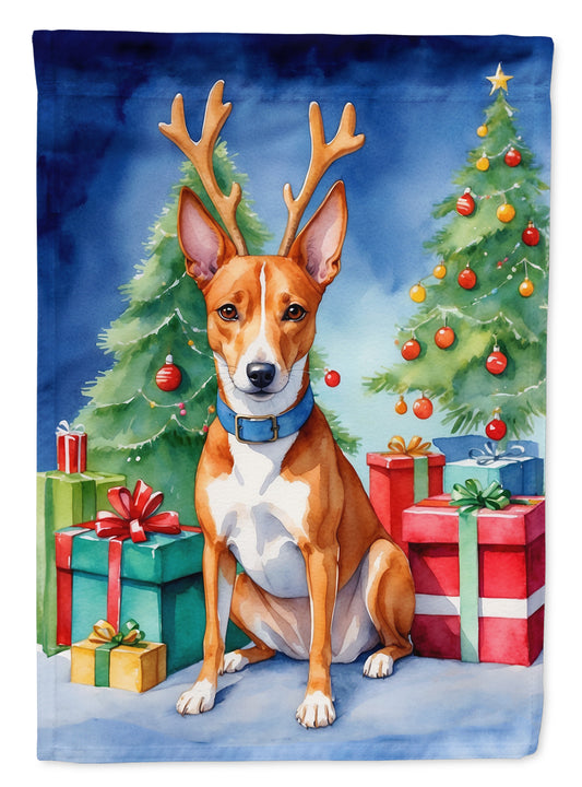 Buy this Basenji Christmas Reindeer House Flag