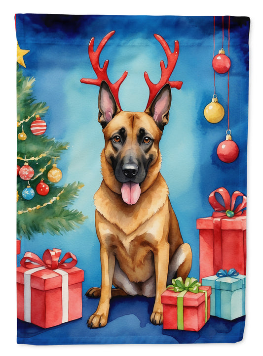 Buy this Belgian Malinois Christmas Reindeer House Flag