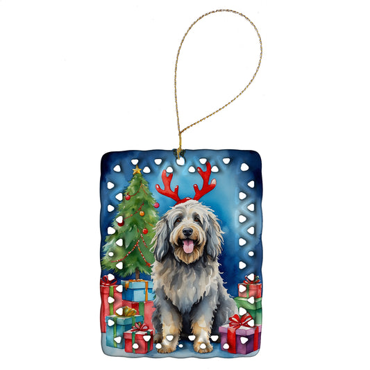 Buy this Bergamasco Christmas Reindeer Porcelain Ornament