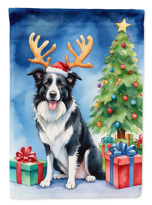 Buy this Border Collie Christmas Reindeer Garden Flag