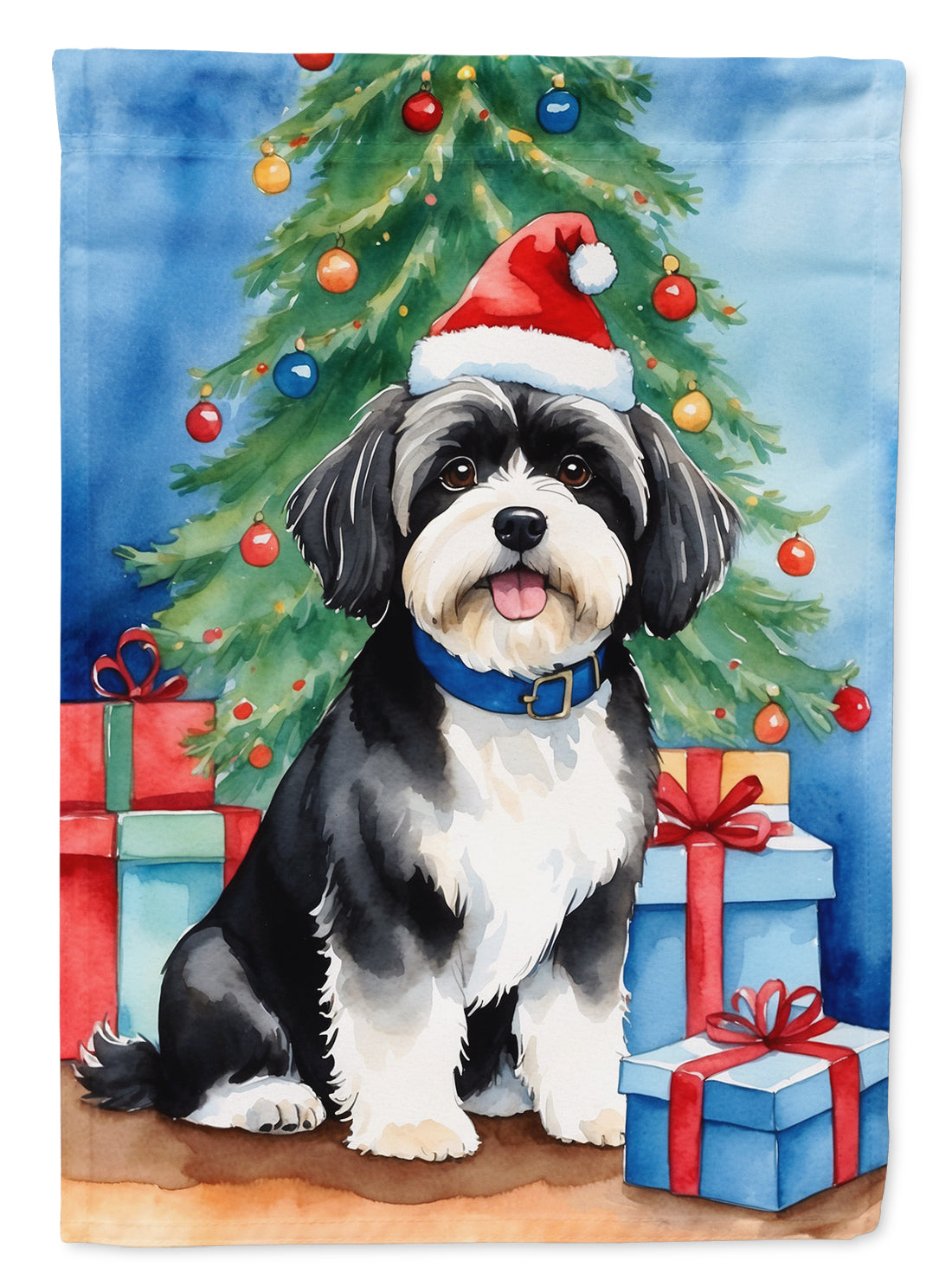 Buy this Havanese Christmas Reindeer House Flag