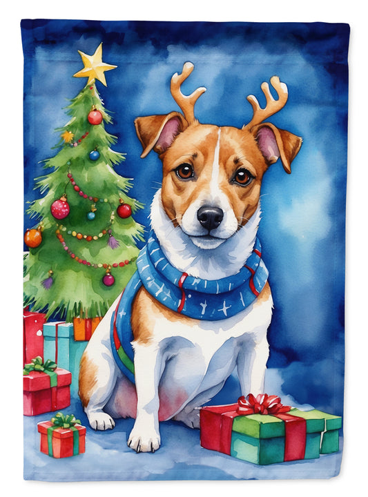 Buy this Jack Russell Terrier Christmas Reindeer House Flag