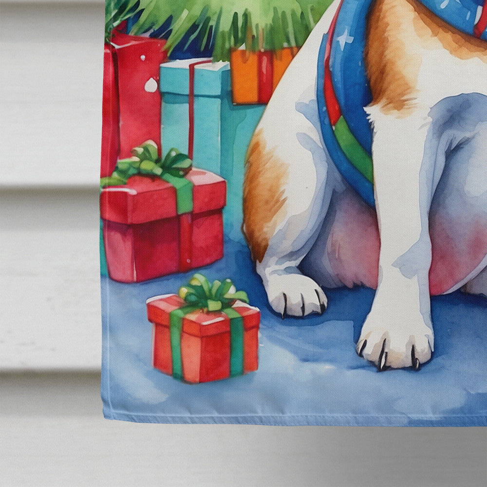 Jack Russell Terrier Christmas Reindeer House Flag