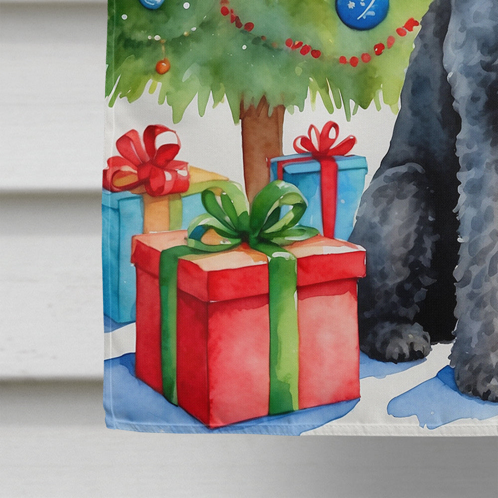 Kerry Blue Terrier Christmas Reindeer House Flag