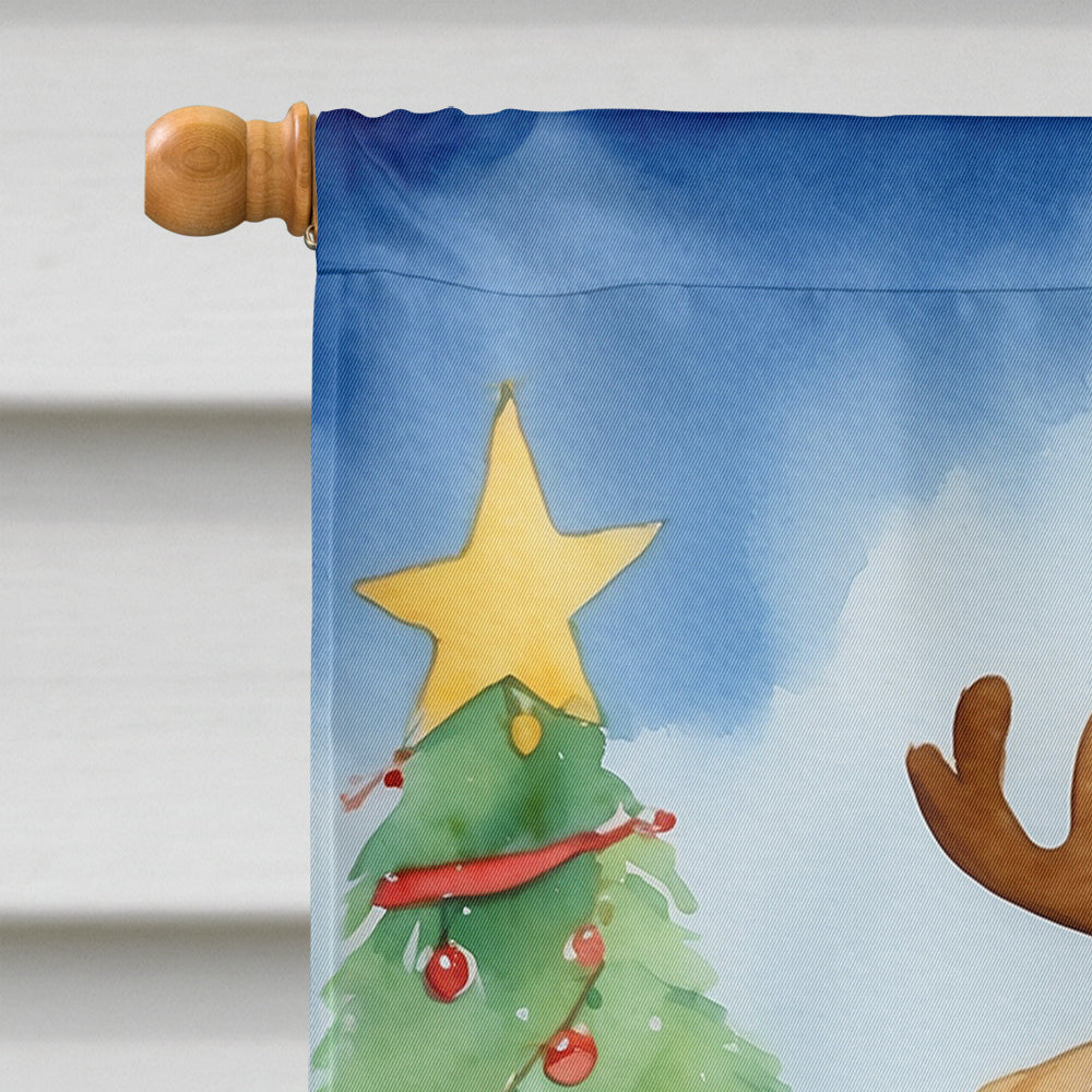 Lakeland Terrier Christmas Reindeer House Flag