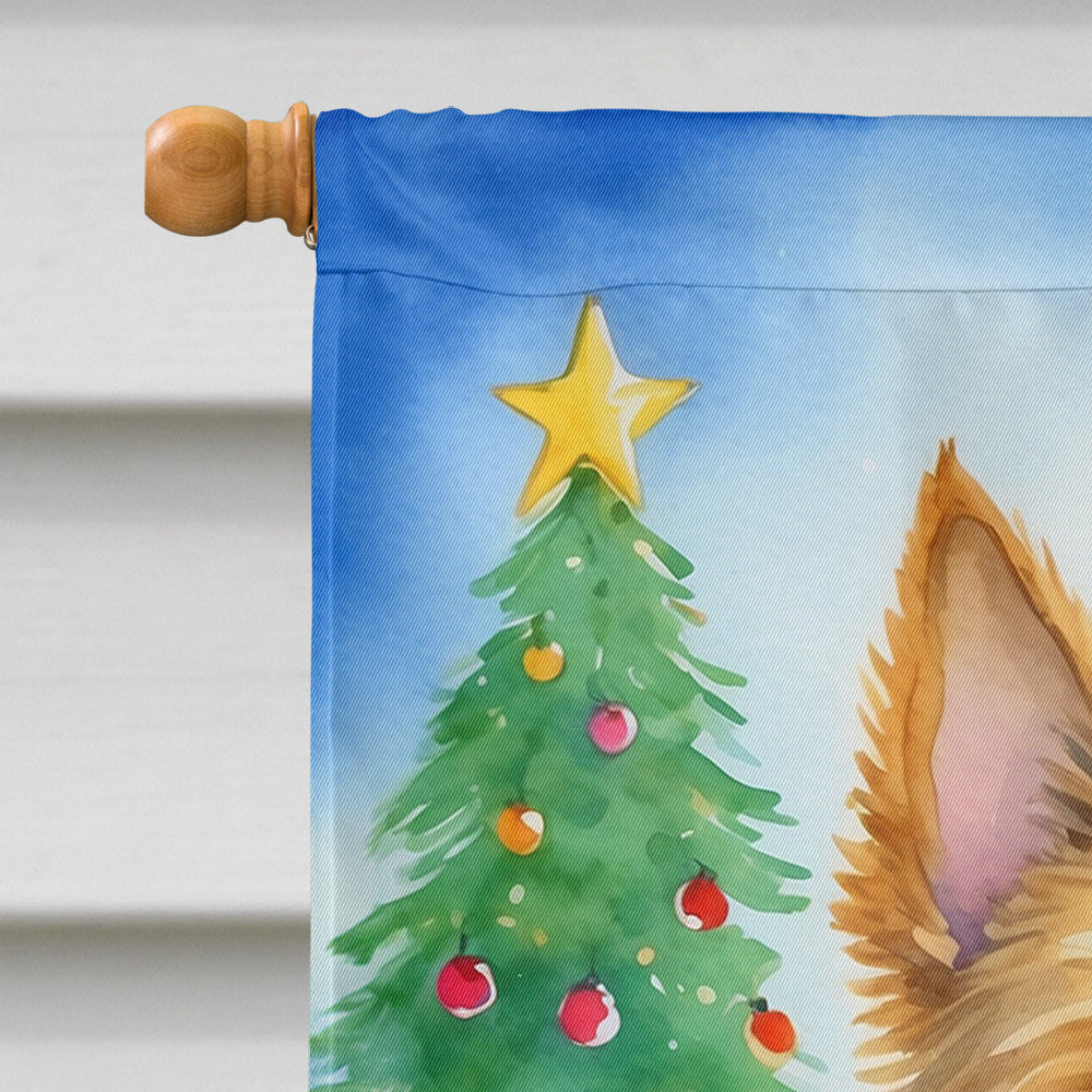 Norwich Terrier Christmas Reindeer House Flag