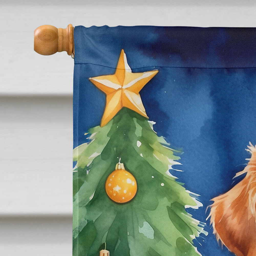 Nova Scotia Duck Tolling Retriever Christmas Reindeer House Flag