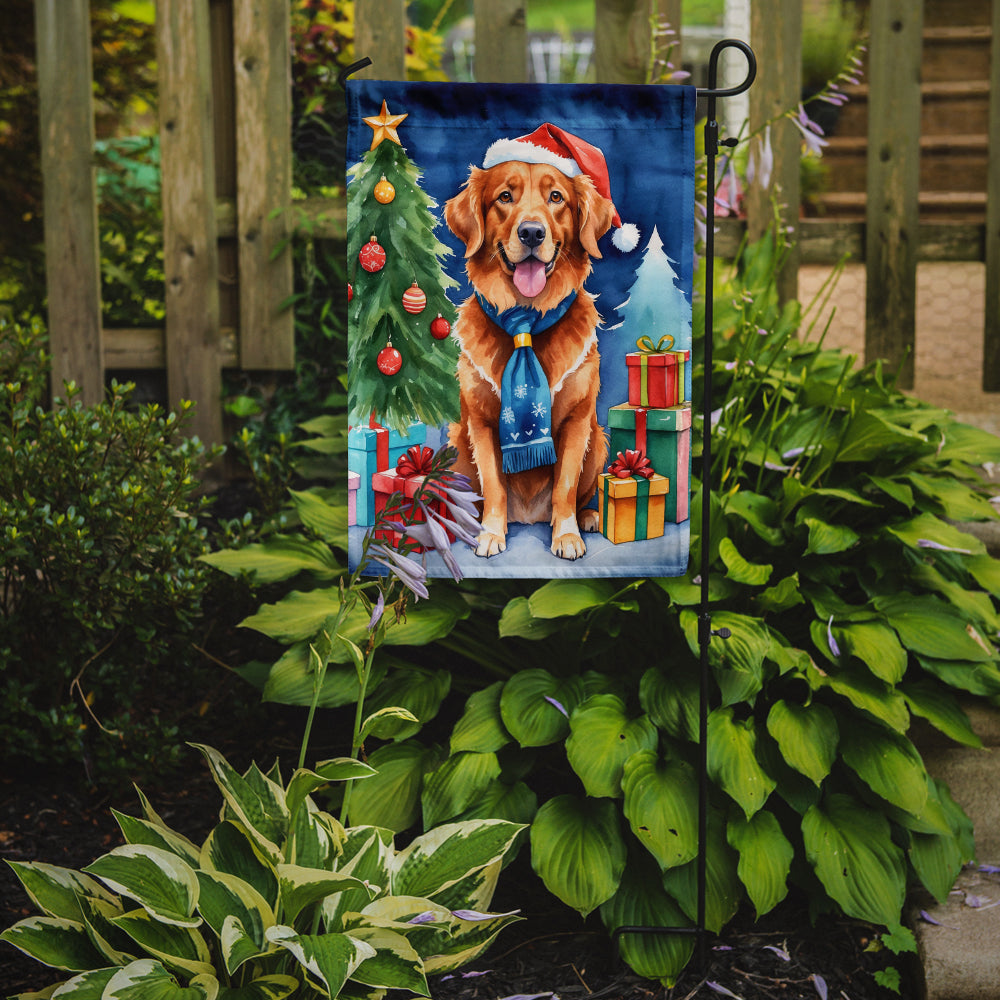 Nova Scotia Duck Tolling Retriever Christmas Reindeer Garden Flag