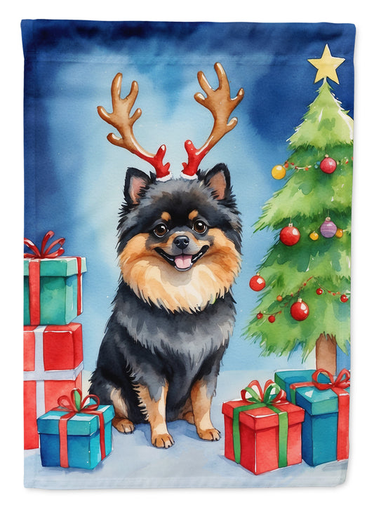 Buy this Pomeranian Christmas Reindeer Garden Flag