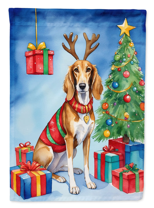 Buy this Saluki Christmas Reindeer House Flag